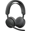 Logitech Zone Wireless 2 ES Cuffie wireless doppie per uso aziendale con ANC ibrido adattivo | certificate per Microsoft Teams | Grafite