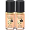 Max Factor Fondotinta Facefinity All Day Flawless - Correttore, Fondotinta liquido e primer viso 3-in-1, Formula vegan, Copertura modulabile, Tenuta fino a 30 ore, SPF20 - W44 Warm Ivory, 30 ml