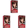 Revlon ColorSilk Colorazione Permanente Capelli Fai-da-te a Casa, Senza Ammoniaca e Arricchita con Cheratina, 32 - Castano Mogano Scuro (Confezione da 3)