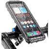 Cozycase Supporto Telefono Bici Moto Impermeabile - Metallo/Alluminio Porta Cellulare Navigatore Manubrio Mtb Bicicletta Monopattino Elettrico Scooter Mountain Bike Waterproof Piccola