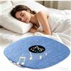 RIKSOIN Bone Conduction Under Pillow Sleep Speaker, Ultra-Thin Wireless Bluetooth 5.4 Mini Pillow Speaker con display LED, TF Card, Auto Off, Volume Control, Perfetto per Sleepers, Adult Kids-Blue