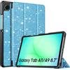 TiMOVO Cover Protettiva Compatibile con Samsung Galaxy Tab A11/A9 8,7 Pollici (2025/2023), Sottile e Leggero, Cover Protettiva a Guscio Posteriore Rigido, Azzurro Glitterato