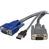 StarTech Cavo KVM Ultra-Sottile USB VGA 2 in 1, 3m (SVUSBVGA10)