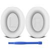 Oumida Cuscinetti auricolari di ricambio per Bose QC35, compatibili con cuffie Over-ear di QuietComfort 35 (QC35) e Quiet Comfort 35 II (QC35 ii), bianco