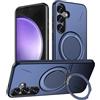 Vanki Custodia per Samsung Galaxy S23FE compatibile con Magnetisc per Samsung S23FE custodia con supporto ad anello a 360 gradi S23FE custodia protettiva in TPU flessibile e robusto PC doppia