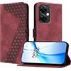 OKZone Cover per OnePlus Nord CE3 Lite 5G/Nord N30,Custodia a Libro in Pelle Protettiva Folio Portafoglio con Chiusura Magnetica e Slot per Carte Wallet Case Flip Cover(Rosso)