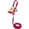 PFIFF Hobby Horse 103129 - Set di Cavezza Little Lou, con Base in Pelliccia Morbida e Maglia di Guida, Misura Regolabile, Colore: Rosa