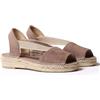 Toni Pons Espadrillas da Donna in camoscio - Ella - Taupe, 37 EU