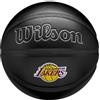 Wilson Pallone da Basket NBA Team Premiere, Design dinamico Con Effetto Pelle di Serpente, Toppa Della Squadra Ricamata, Squadra: Los Angeles Lakers, Colore: Nero, Taglia: 7