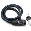 Urban Prime Security Cable lock with key, lucchetto antifurto per bici e monopattini, lucchetto con chiave, cavo da 102 cm, Colore ottanio