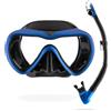 CRESSI A1 Anti Fog+Epsilon SPE Dry - Combo Set Snorkeling - Nero/Blu