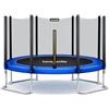 SereneLife Trampolino Elastico per Bambini 305 cm, Tappeto Elastico Rotondo, Nero, con Rete di Sicurezza, Struttura Robusta per Esterno e Interno