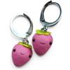 Handmade Orecchini con Frutti Kawaii Fatti a Mano in Argilla Polimerica | Moschettone in Acciaio, Dimensioni 1-2 cm, Vari Modelli, Occhietti e Boccuccia, Stile Kawaii