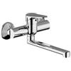 Miscelatore lavello a parete Bianchi Prime a canna piatta 16cm