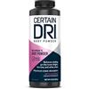 Certain Dri Body Powder for Women, Maximum Sweat Absorption & Moisture Control, 8 Ounci, 1 confezione