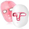 foreverLily Maschera facciale a LED per terapia della luce rossa, maschera facciale per terapia della luce fotonica per la cura della pelle, dispositivo anti-invecchiamento per bellezza