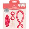 invisibobble GIFT SET Beach Curl L - Set di ricci senza calore per onde grandi e voluminose - Include 2 elastici per capelli, 1 bigodino, 1 fermaglio per capelli e 1 nastro per riccioli, perfetto per