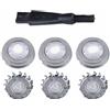 Diertudmy Testine di ricambio per rasoio elettrico Philips HQ55 HQ3 HQ4+ HQ56 HQ6906 HQ6900 HQ6940 HQ6970 HQ6904 Reflex Plus e Electric Micro Action, 3 pezzi