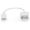 Digitus Cavo di ricarica Digitus DB-600106-020-W da fulmine a Usb-A 15cm/Bianco [AKASSTU00000002]