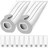 ZQZiQi 12 sacchetti per aspirapolvere Vorwerk Folletto VK7 FP7, sacchetti filtro per aspirapolvere Vorwerk VK7 FP7, ricambio per aspirapolvere