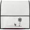kwmobile Cover Protettiva Compatibile con KitchenAid 4,3-4,8 litri - Copertina 2IN1 Protezione 3x Scomparti Porta Utensili da Cucina 35,5 x 35,5 x 22,5 cm
