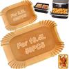 VIVOKOKO 150 pezzi di carta da forno per friggitrice ad aria - Compatibile con Ninja Flex Drawer AF500EU 10.4L, Cosori Dual Blaze Twinfry 10L & Cecotec 9000 - Include 100 x per friggitrici da 5,2 l e 50 x per