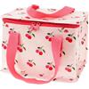 Rex London - Borsa termica per il pranzo per bambini e adulti, riutilizzabile, motivo: ciliegie