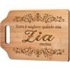 Giftasy Regalo Zia, Regalo Zia Compleanno - Tagliere in Bambù Inciso | Regali Zia da Nipote, Idea Regali Compleanno Donna Cucina Utili, Regalo Zia Natale