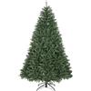 HOMCOM Albero di Natale Artificiale da 210 cm con Rami a Cerniera e Base in Metallo Pieghevole, Verde | Aosom Italy