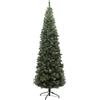 HOMCOM Albero di Natale Innevato Alto 225 cm con 980 Rami, Pigne e Base in Acciaio | Aosom Italy