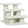 PawHut Scaletta per Cani e Gatti a 4 Gradini con Rivestimento in Peluche, 61x41x60 cm, Beige | Aosom Italy