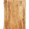 vidaXL Tavolo in legno di acacia massiccio 80 x (50 60) x2,5 cm