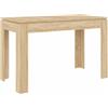vidaXL Tavolo da Pranzo Rovere Sonoma 120x60x76 cm in Truciolato