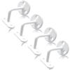 Shire Fixings Set di 4 staffe per corrimano per scale, staffe per corrimano a parete, per corrimano per corrimano in acciaio inox o legno, resistente ed elegante staffa per corrimano