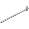 BGS 263 | Asta scorrevole | quadro esterno 20 mm (3/4) | Lunghezza: 450 mm, acciaio al cromo vanadio, superficie cromata, opaca