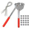 Gearmax Set di Tenute per Sigilli di Sicurezza,Guarnizioni per Pinze per Diametro di Piombo 10mm con Manico Rivestito in Plastica Rossa