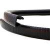 Eutras, Paraspigoli 2189 ks1301, profilo morsetto, listello - Ampiezza del serraggio 9 - 12 mm, 3 m, Nero