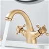 llffssdg Rubinetto miscelatore monocomando in ottone anticato, vintage e retrò, con beccuccio girevole a 360°, montaggio a soffitto, per bagno