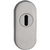 ck-tuerbeschlaege Ovale protezione Rosetta | Acciaio Inox Opaco | Altezza 14 mm | Kern ANTISCASSO | * MADE IN GERMANY *