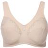 Ulla Popken Reggiseno da Donna Taglie Forti, Taglie Forti, Senza Ferretto, Ciondolo con Strass, Coppa C - G, Bianco Perla, 7B