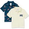 Amazon Essentials Disney | Marvel | Star Wars Polo in piqué a maniche corte Bambini e ragazzi, Pacco da 2, Marvel - Spiderman, 9 anni