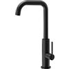 NEWFORM - KONBU miscelatore quadro lavello [nero opaco] - 72520.01.093