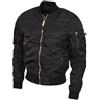 MFH Giacca US Airforce MA1 - Nero taglia S