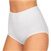 JADEA CULOTTA Donna, Offerta 6 Pezzi, Slip Donna in Cotone, Slip Donna Vita Alta 05 (6 Pezzi-Bianco, 9)