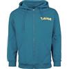 Pokémon Snorlax Uomo Felpa Jogging Turchese M 60% Cotone, 40% Poliestere Regular