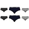 Enrico Coveri 6 Slip Uomo Cotone bielastico Art. ES1000 Elastico Esterno (3/S, Nero/Blu/Grigio)