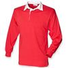 Front Row - Polo Manica Lunga 100% Cotone - Uomo