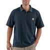 Carhartt Polo da uomo a maniche corte con tasca a maniche corte di peso medio, Navy, XX-Large