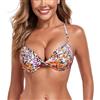 RELLECIGA Costume Donna Reggiseno Bikini Push-up Twist Front Top