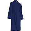 Brandsseller Accappatoio Unisex in Cotone a Nido d'Ape 3XL - Vestaglia Leggera e Assorbente per Uomo e Donna - Certificato OEKO-TEX 100 - Cappotto da Casa/Sauna - Marina